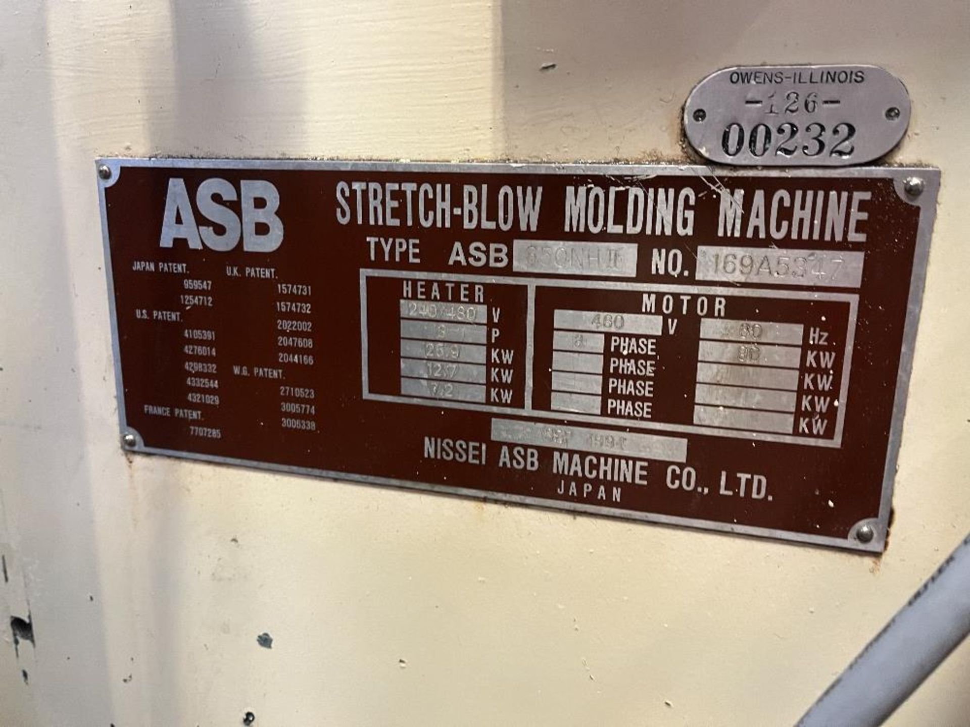 NISSEI ASB Machine Co Ltd Stretch blow moulding machine - Image 9 of 17