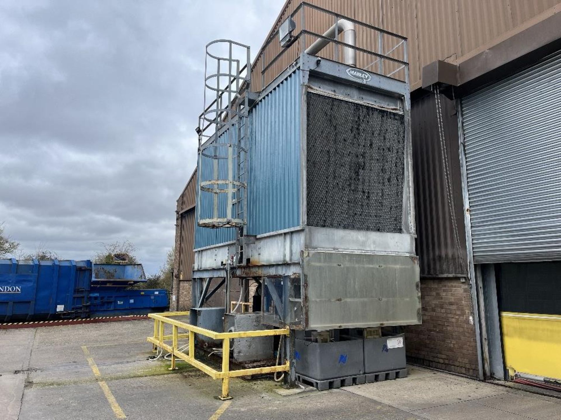 Marley cooling tower with inverter panel and associated pipework and pumps - Image 5 of 10