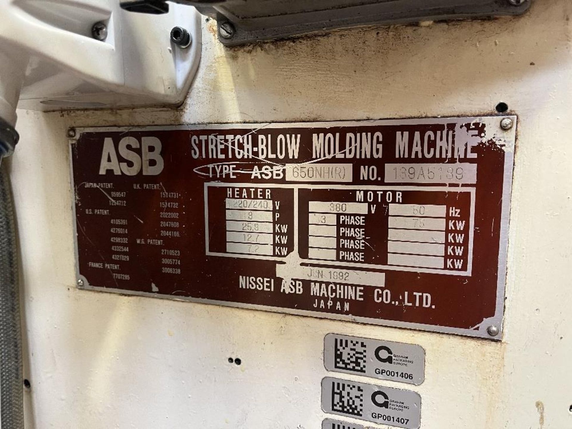 NISSEI ASB Machine Co LTD ASB type 650 NH(R) Stretch blow moulding machine - Image 3 of 13