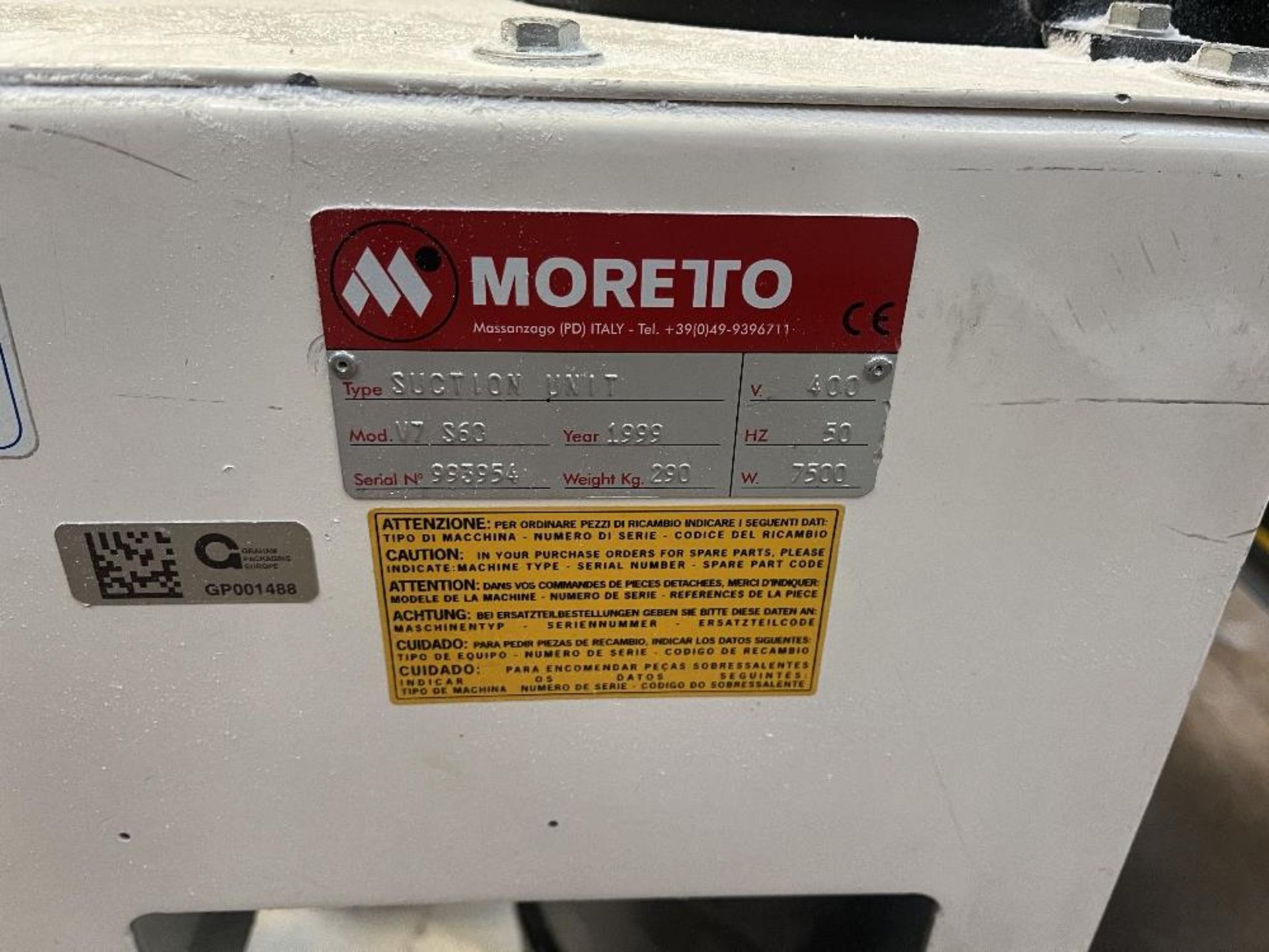 MORETTO suction unit - Image 4 of 4