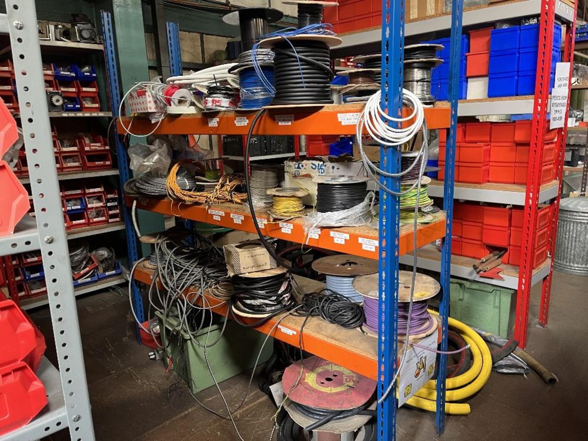 Contents of mezzanine floor containing large range of machine spare parts and consumables - Image 39 of 47
