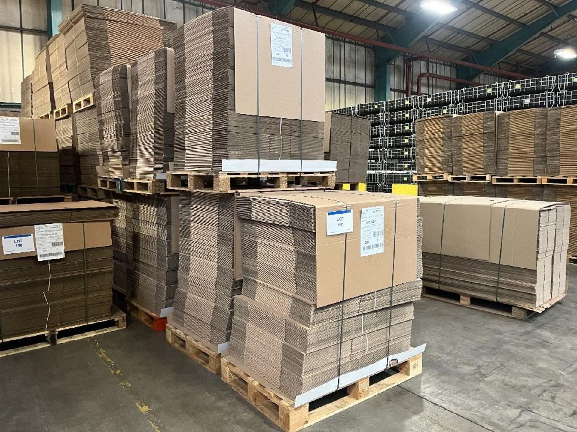 (7) Pallets of cardboard cartons