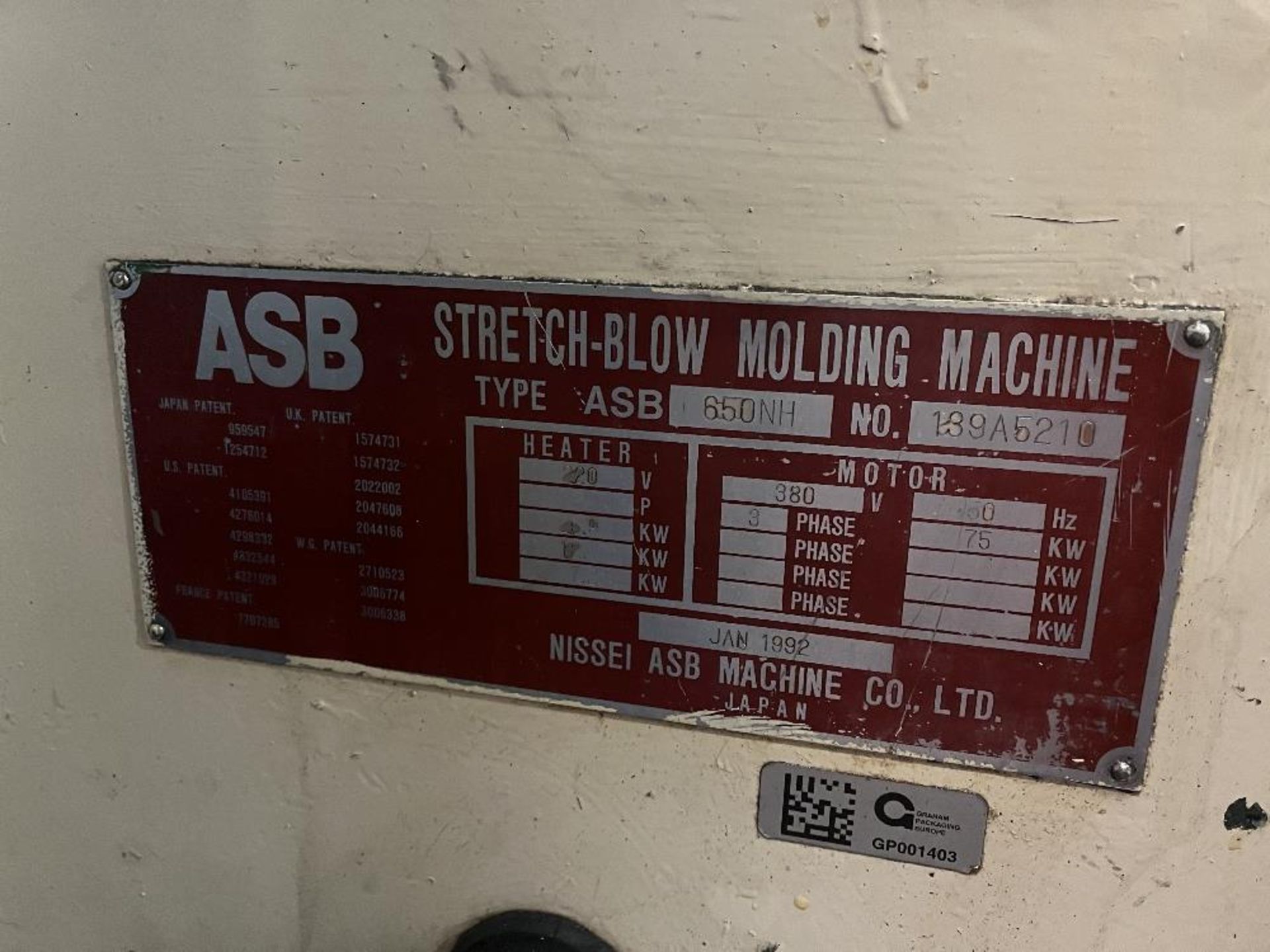 NISSEI ASB machine co Limited ASB type 650NH with stretch blow moulding machine - Image 5 of 29