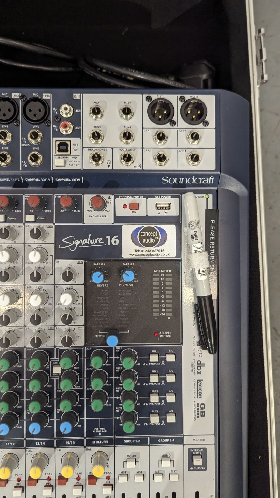 Soundcraft Signature 16 Analogue Mixing Desk Console - Image 3 of 4