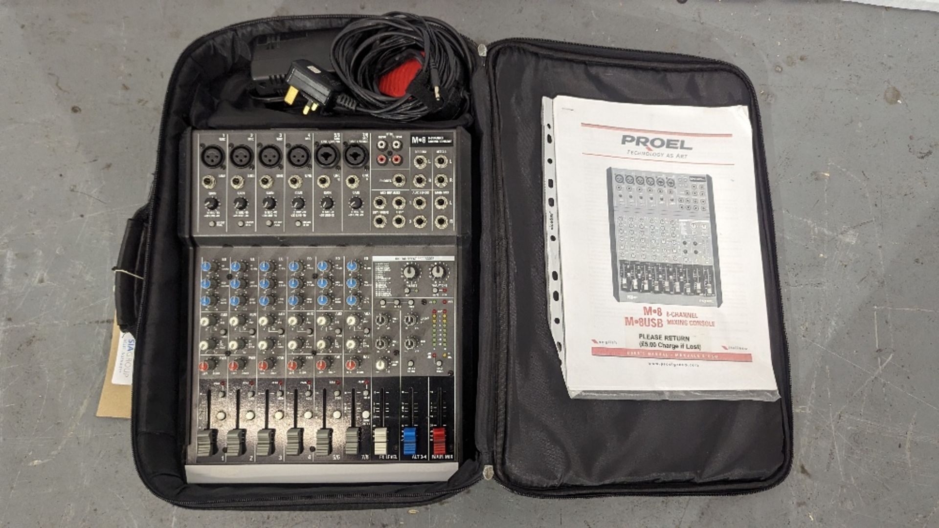 Proel M8 - 8 Channel Mixing Console - Image 4 of 5