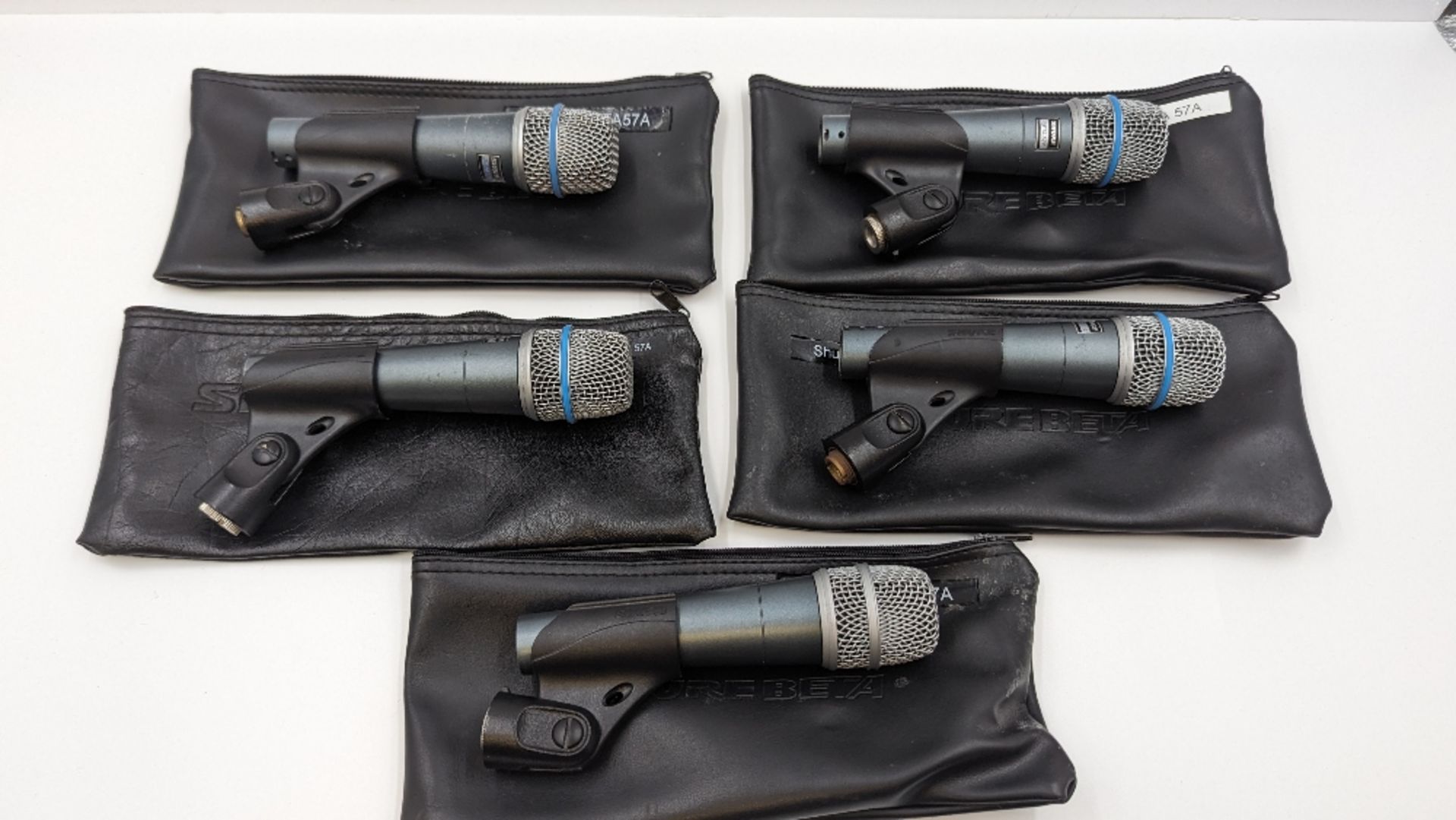 (5) Shure Beta 57A Dynamic Instrument Microphones - Image 2 of 3