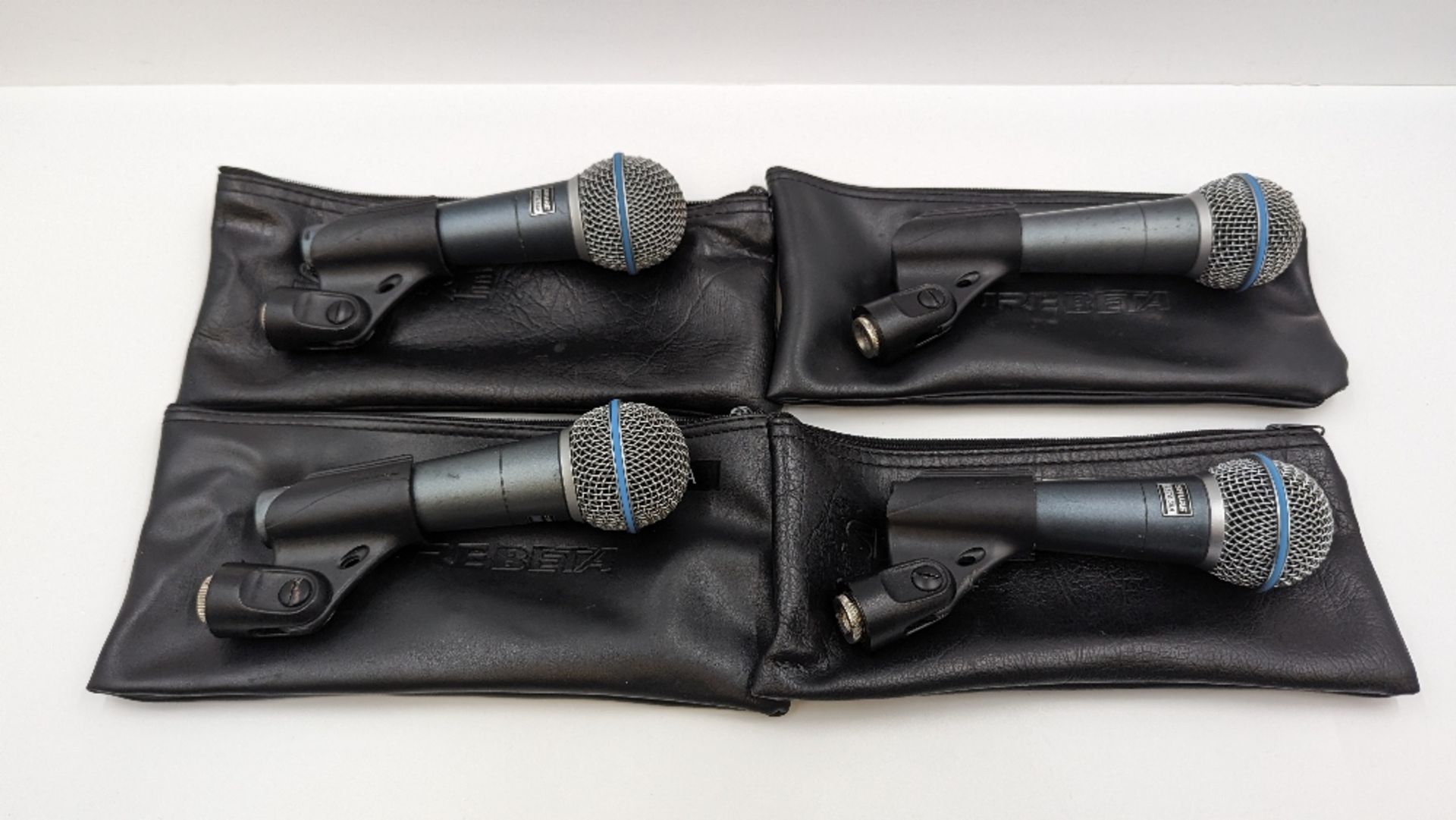 (4) Shure Beta 58A Dynamic Vocal Microphones - Image 2 of 3