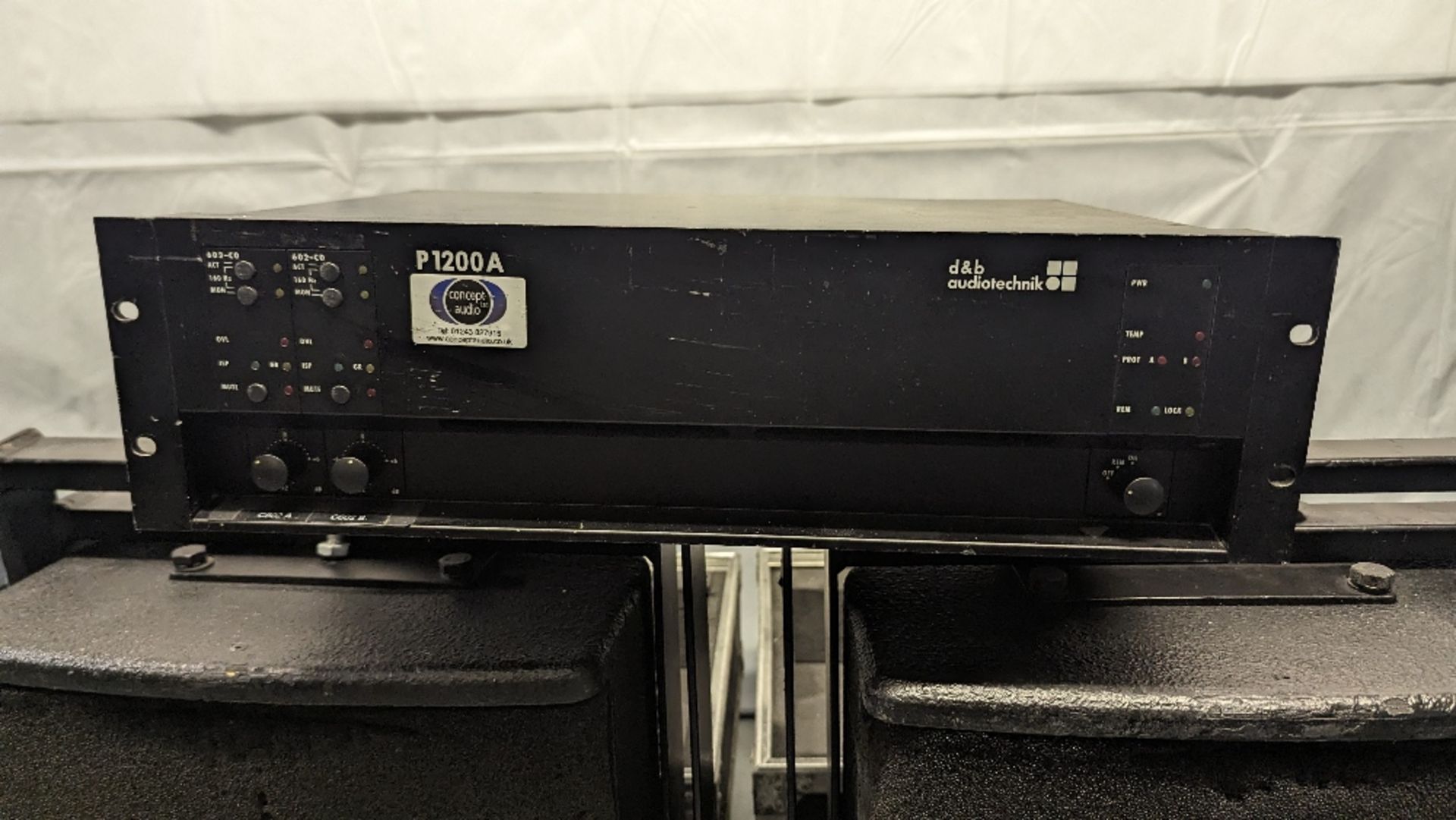 (4) D&B Audio Technik 602-LS Speakers & D&B Audio Technik P1200A Amplifier - Image 7 of 12