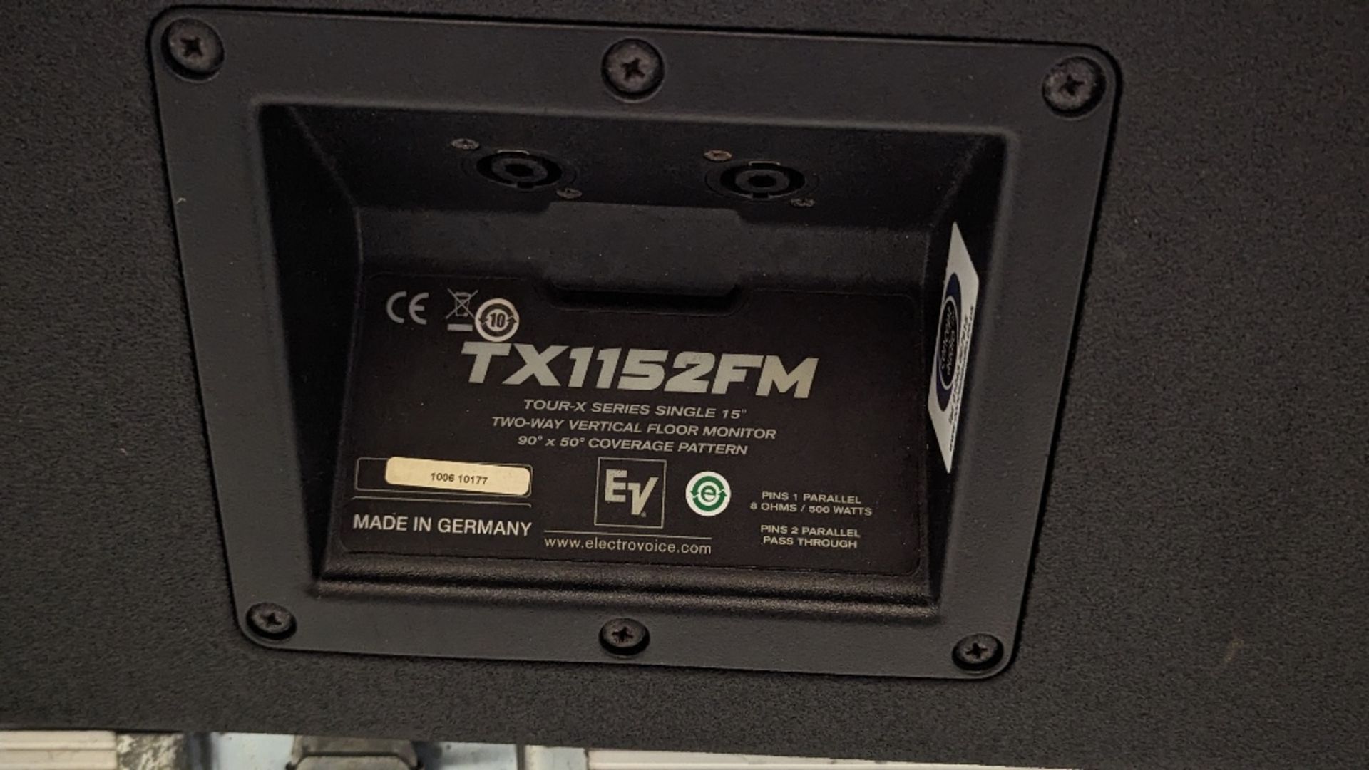 (2) Electro-Voice TX1152FM Floor Monitor Speakers - Image 5 of 6