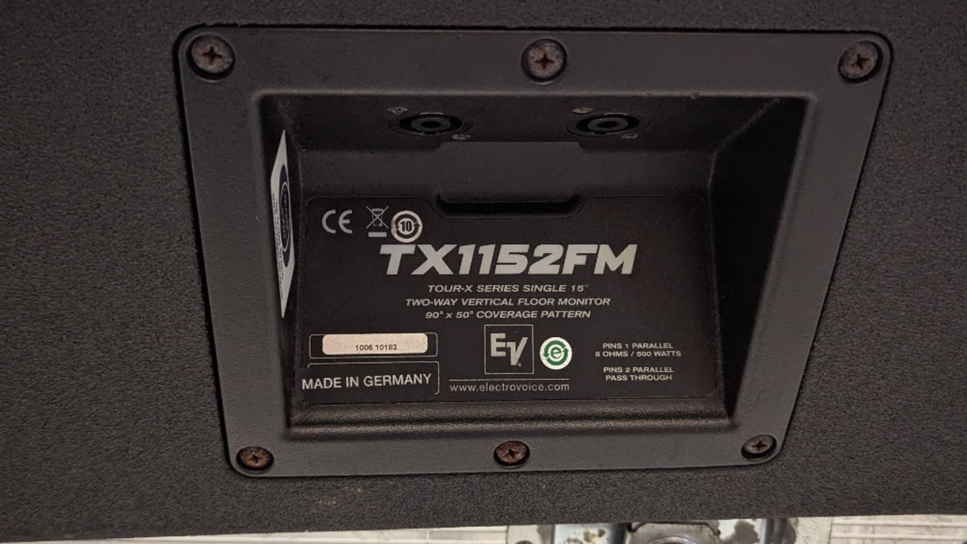 (2) Electro-Voice TX1152FM Floor Monitor Speakers - Image 6 of 6