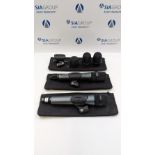 (1) Sennheiser EW100 G3 Handheld Microphone & (1) Sennheiser E825 Microphone with (2) Spare Capsules