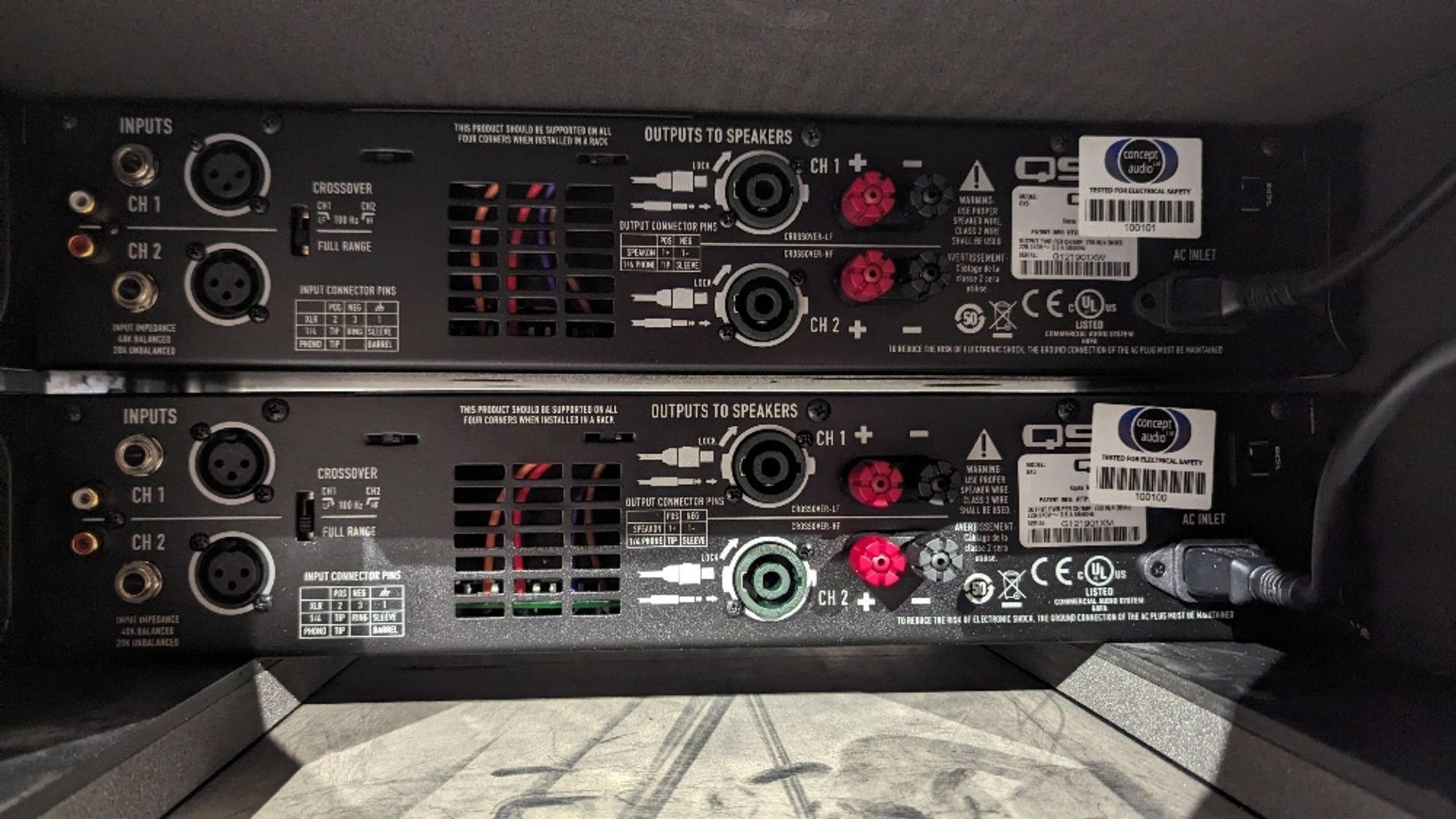 (2) QSC GX5 Power Amplifiers - Image 4 of 4