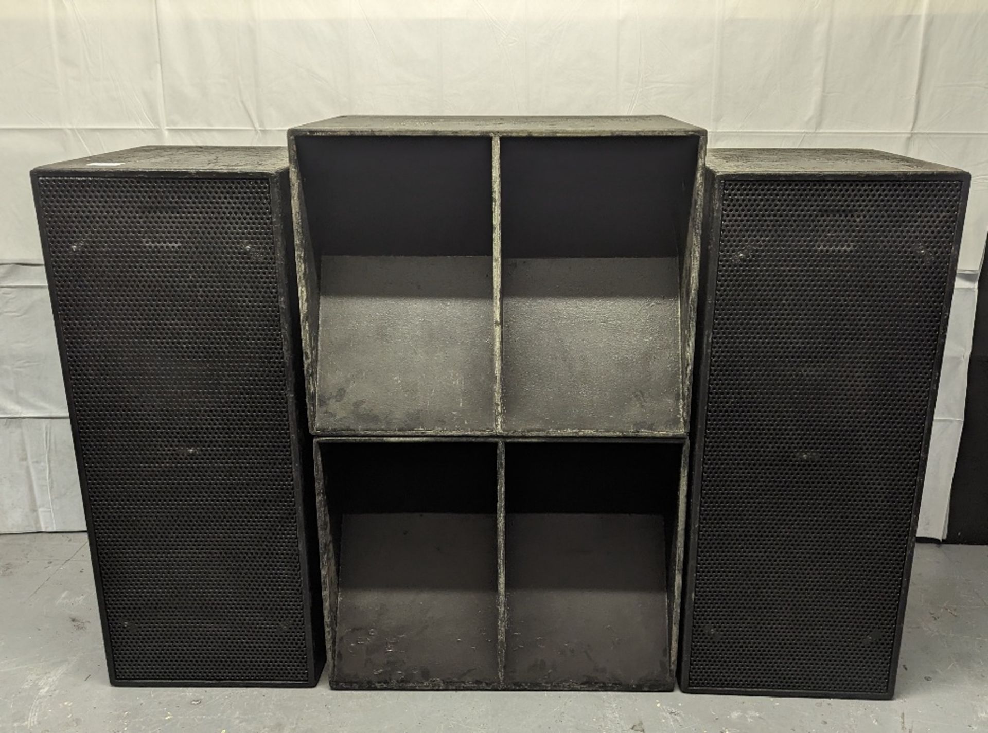 (2) Unbranded Twin Speakers & (2) Unbranded Twin Subwoofers