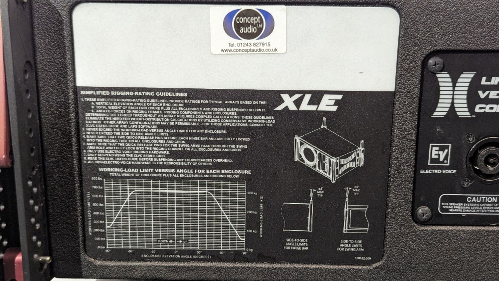 Electro-Voice PA Sound System - (12) XLE181 Speakers, (4) XCS312 Subs & Associated Equipment - Image 12 of 19
