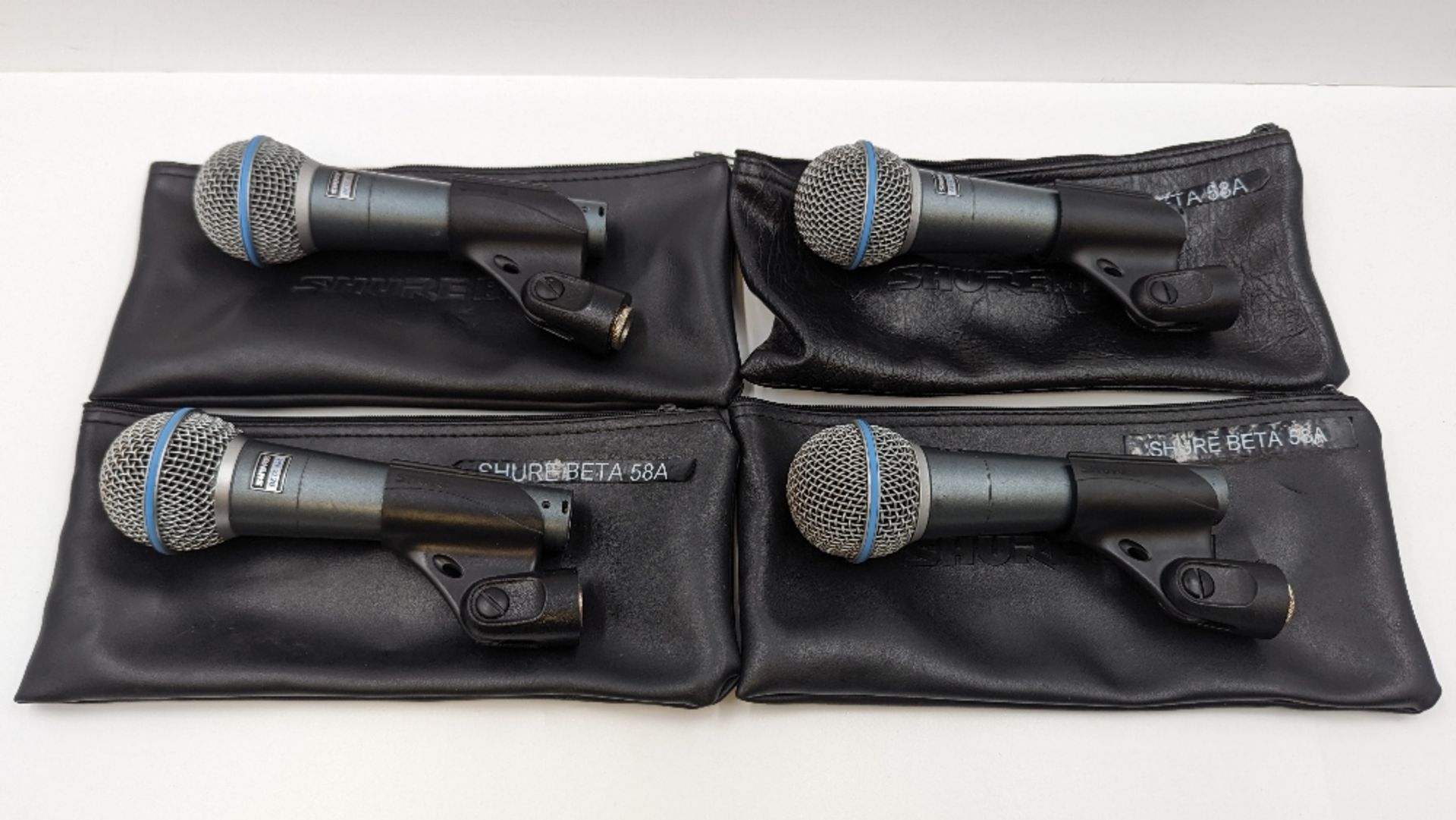 (4) Shure Beta 58A Dynamic Vocal Microphones - Image 2 of 3