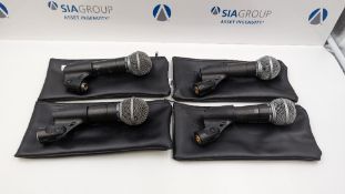 (4) Shure SM58 Dynamic Switch Microphones