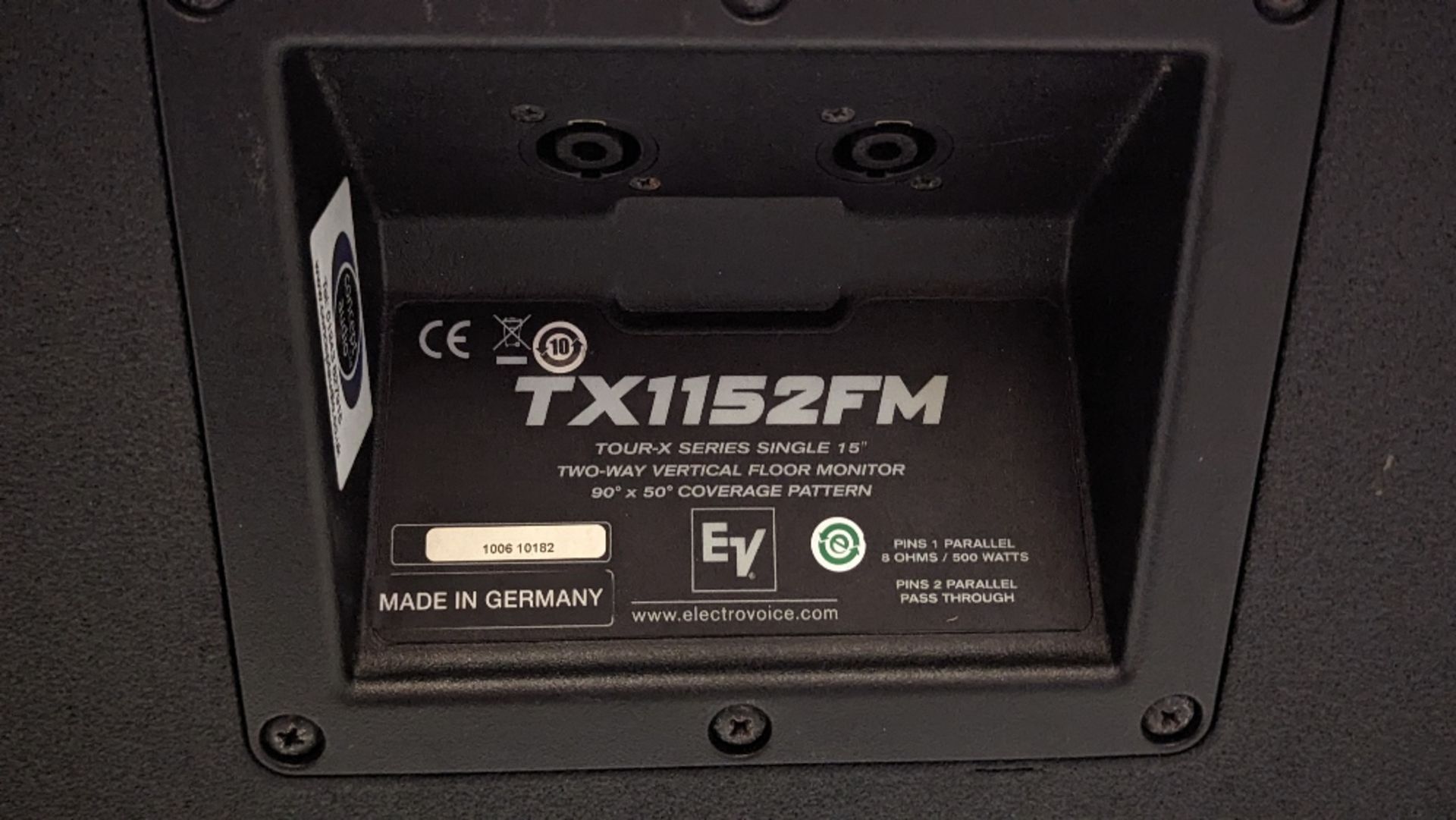 (2) Electro-Voice TX1152FM Floor Monitor Speakers - Image 5 of 5