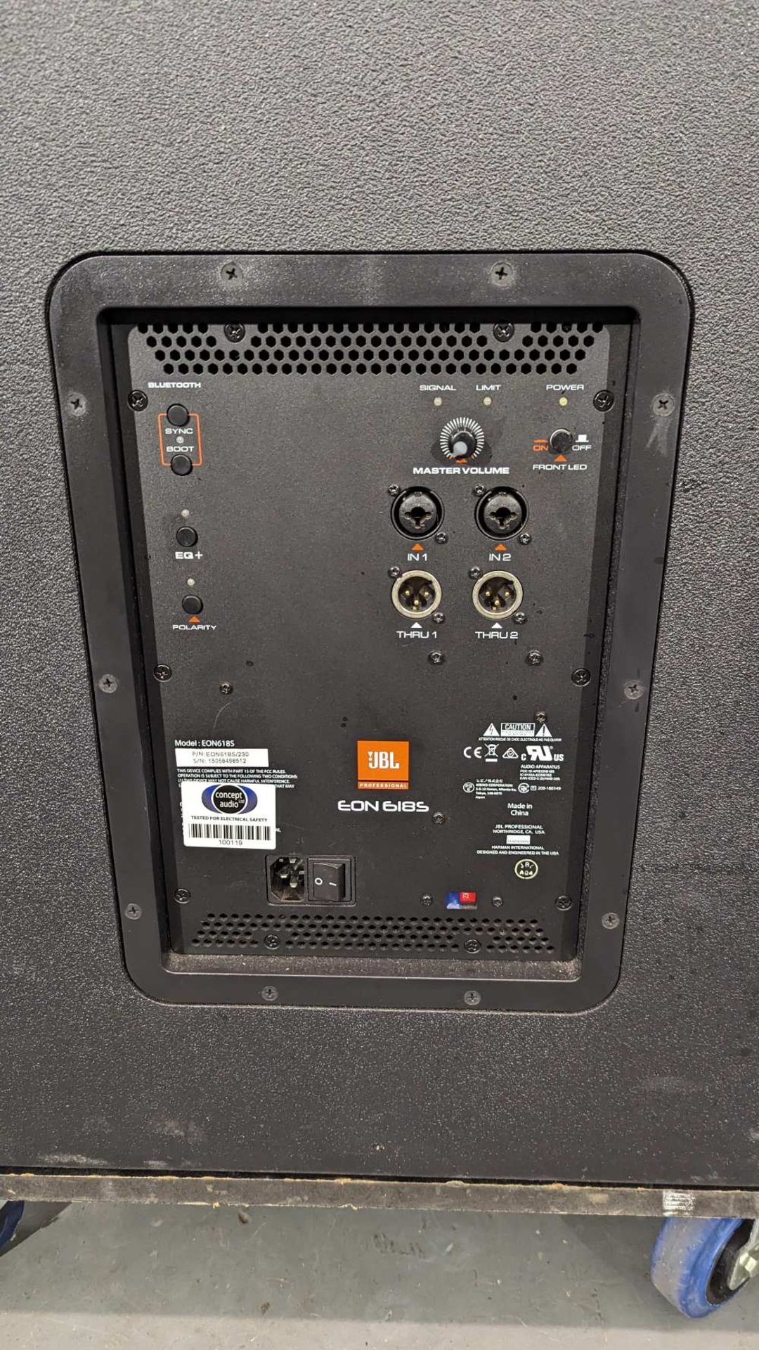 JBL PA Sound System - (2) JBL EON 615 Speakers, (2) JBL EON 618 Subs & Associated Equipment - Image 5 of 10