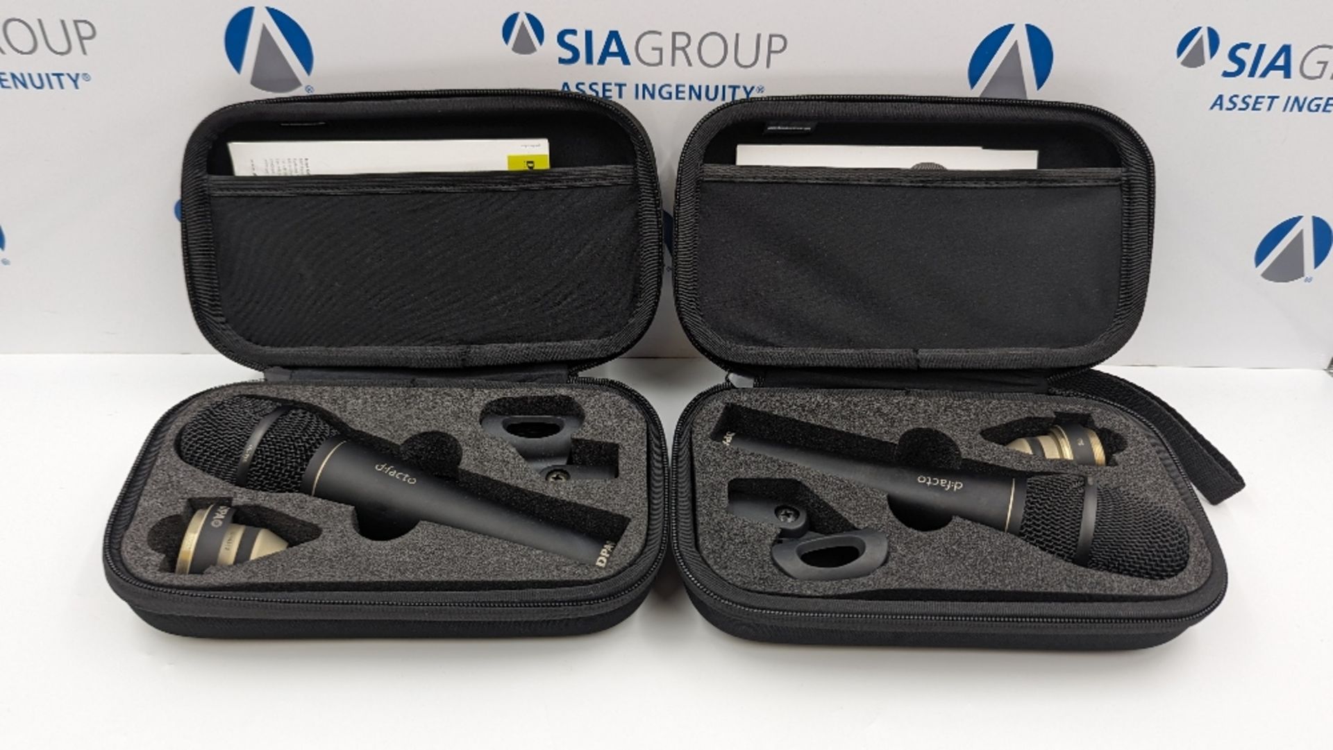 (2) DPA D:Facto 4018V P48 Microphones with (1) SE2-ew Wireless Adapter & (1) SE1 Wireless Adapter