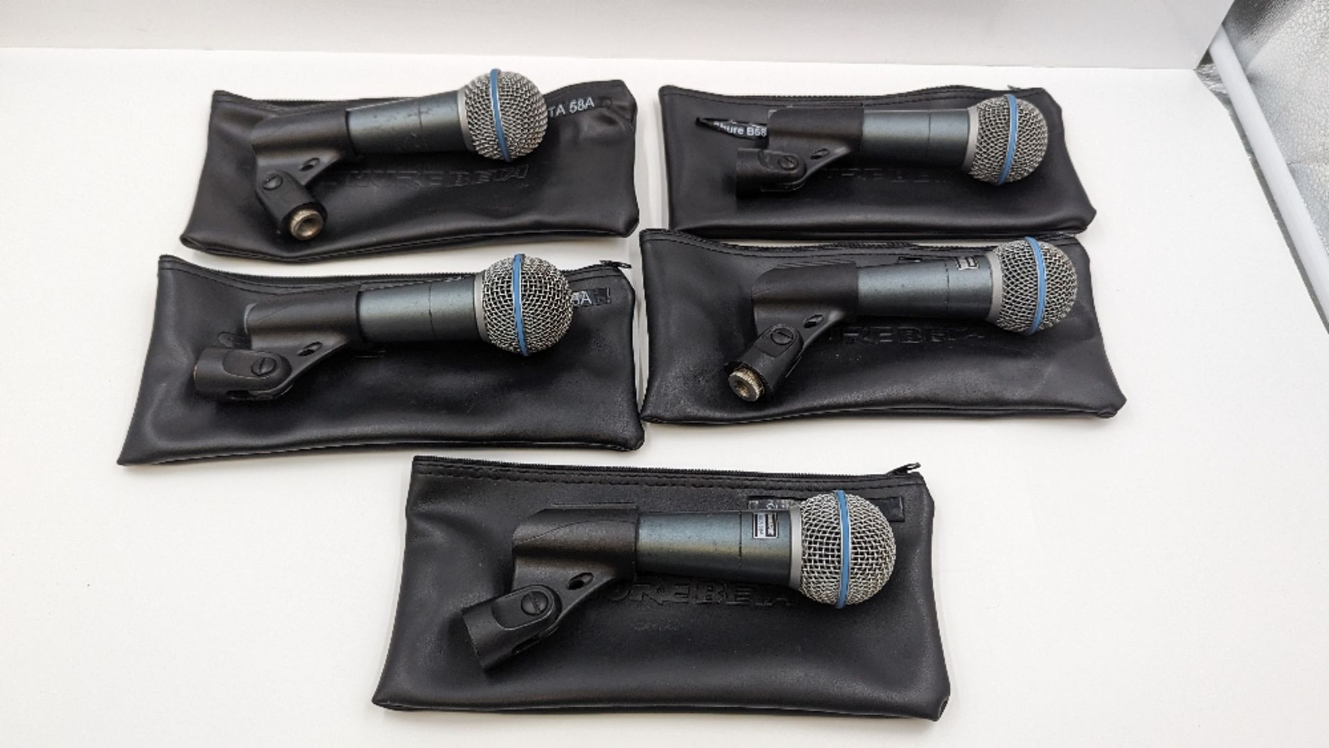 (5) Shure Beta 58A Dynamic Vocal Microphones - Image 2 of 3