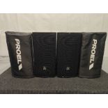 (2) Proel LT812SAT Speakers