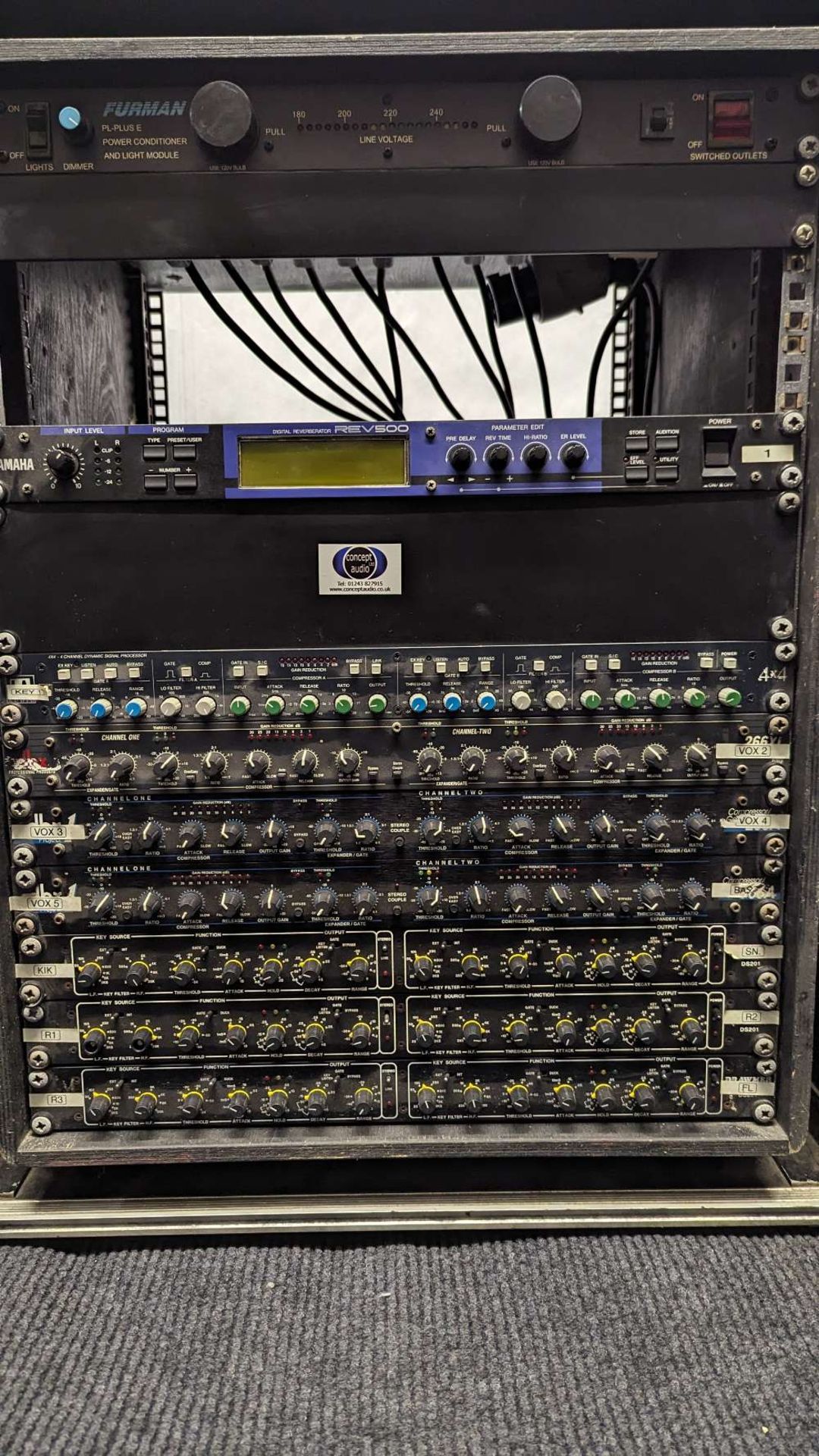 Audio Rack To Include: Furman, Yamaha, LA Audio & DBX Equipment - Image 3 of 9