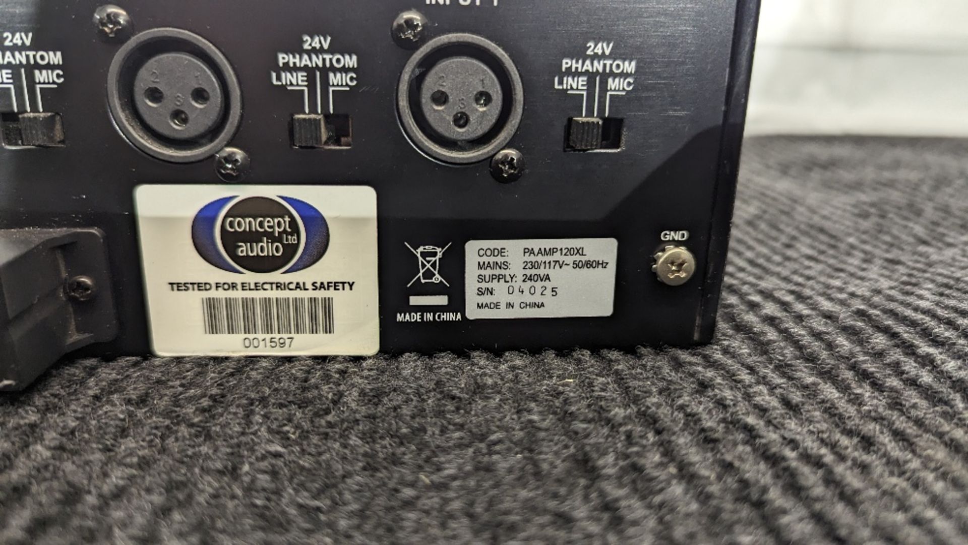 Proel Amp 120XL PA Mixing Amplifier - Image 4 of 4