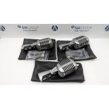 (3) Shure 55SH Series ii Vocal Microphones