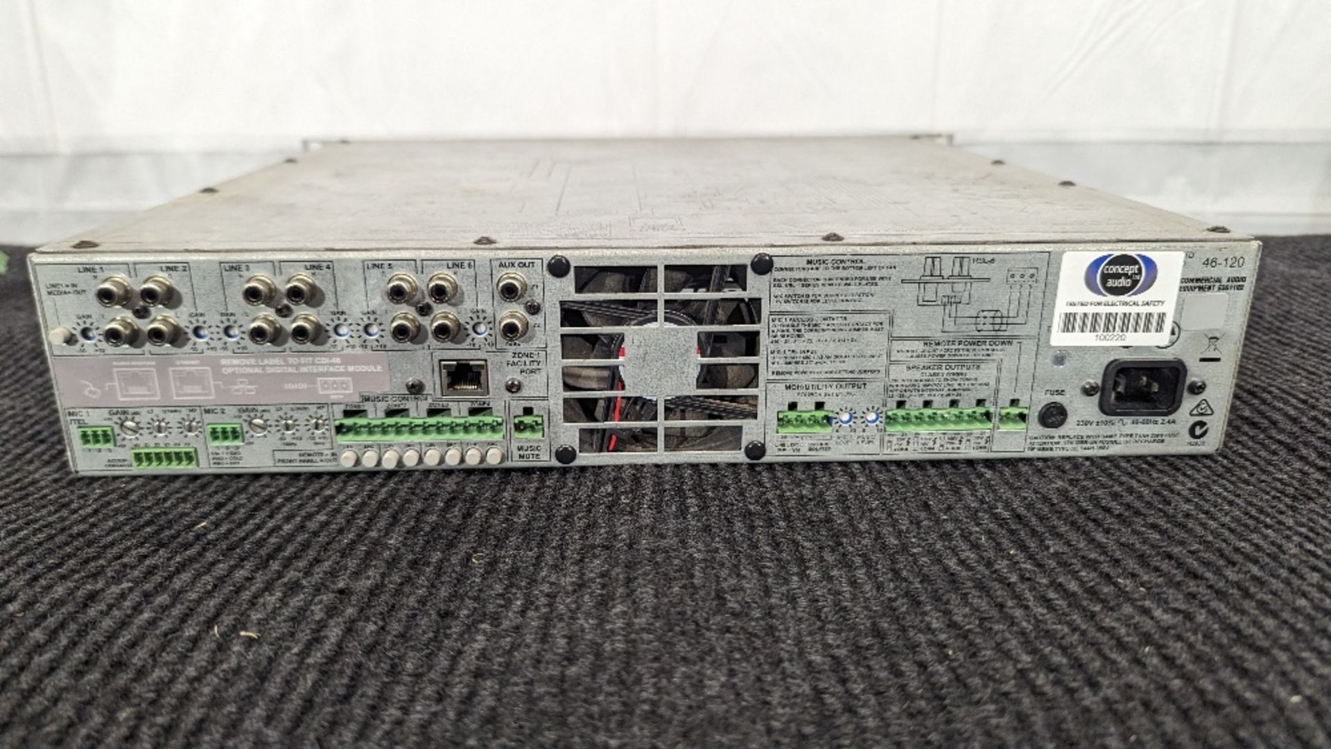 Cloud 46-120 Media 4-Zone 120W Integrated Mixer Amplifier - Bild 4 aus 4