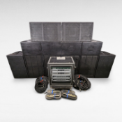 Electro-Voice & EM Acoustics PA Sound System - (4) KF650 Speakers, (4) EM MSE118 Subs & Equipment