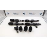 (4) Sennheiser EW300 G3 Handheld Microphones with (2) E835 Spare Capsules & (1) 945 Spare Capsule