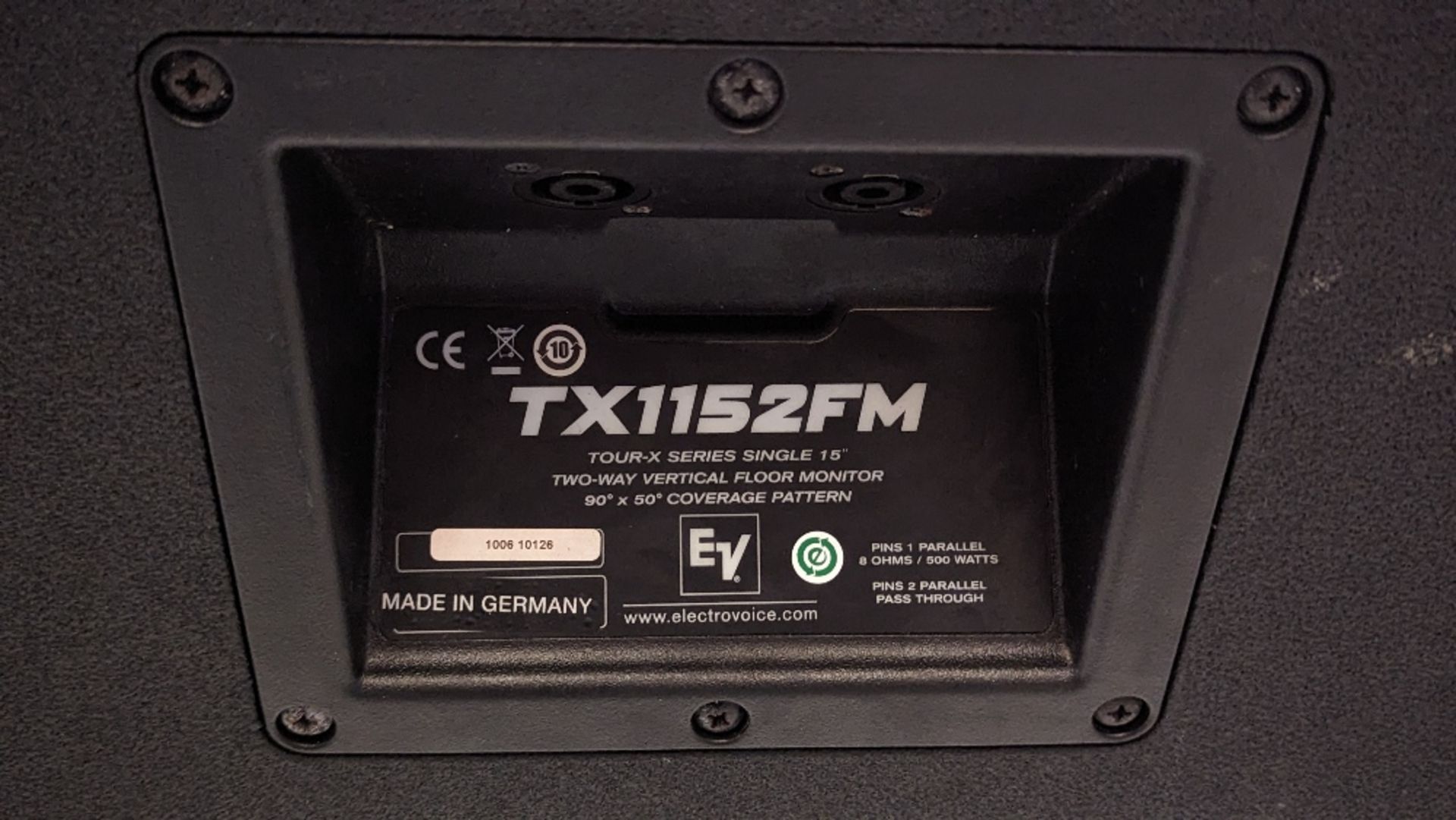 (2) Electro-Voice TX1152FM Floor Monitor Speakers - Image 6 of 7