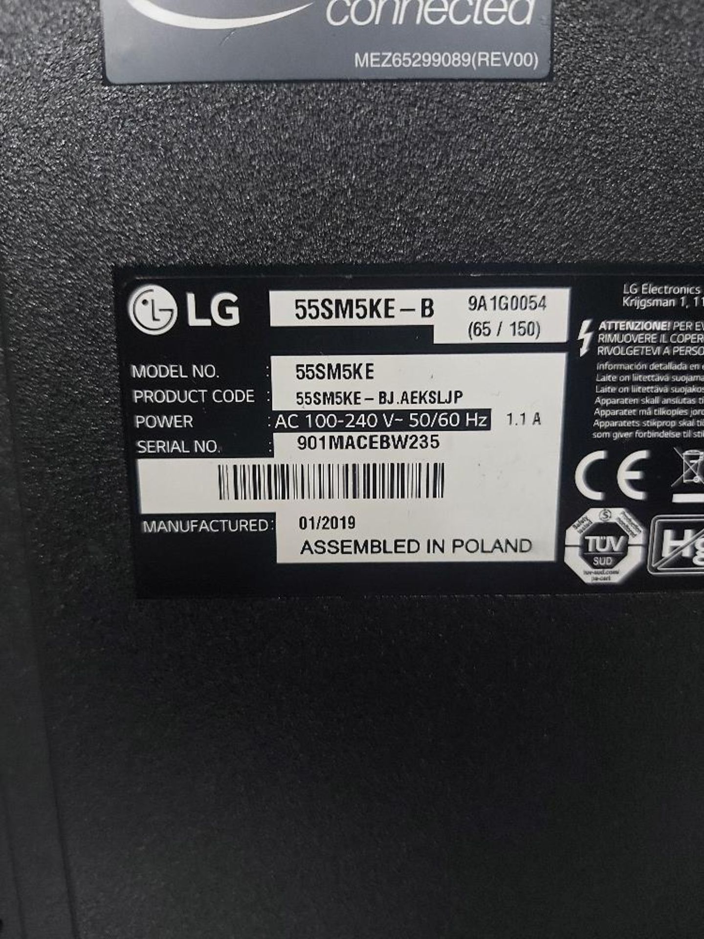 LG 55SM5KE-B & LG 55SM5KC-B 55'' Displays - Image 3 of 6