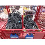 Large Quantity of 50m XLR3 Cable & Large Quantity 30M XLR3 Cable with Steel Fabricated Stillage