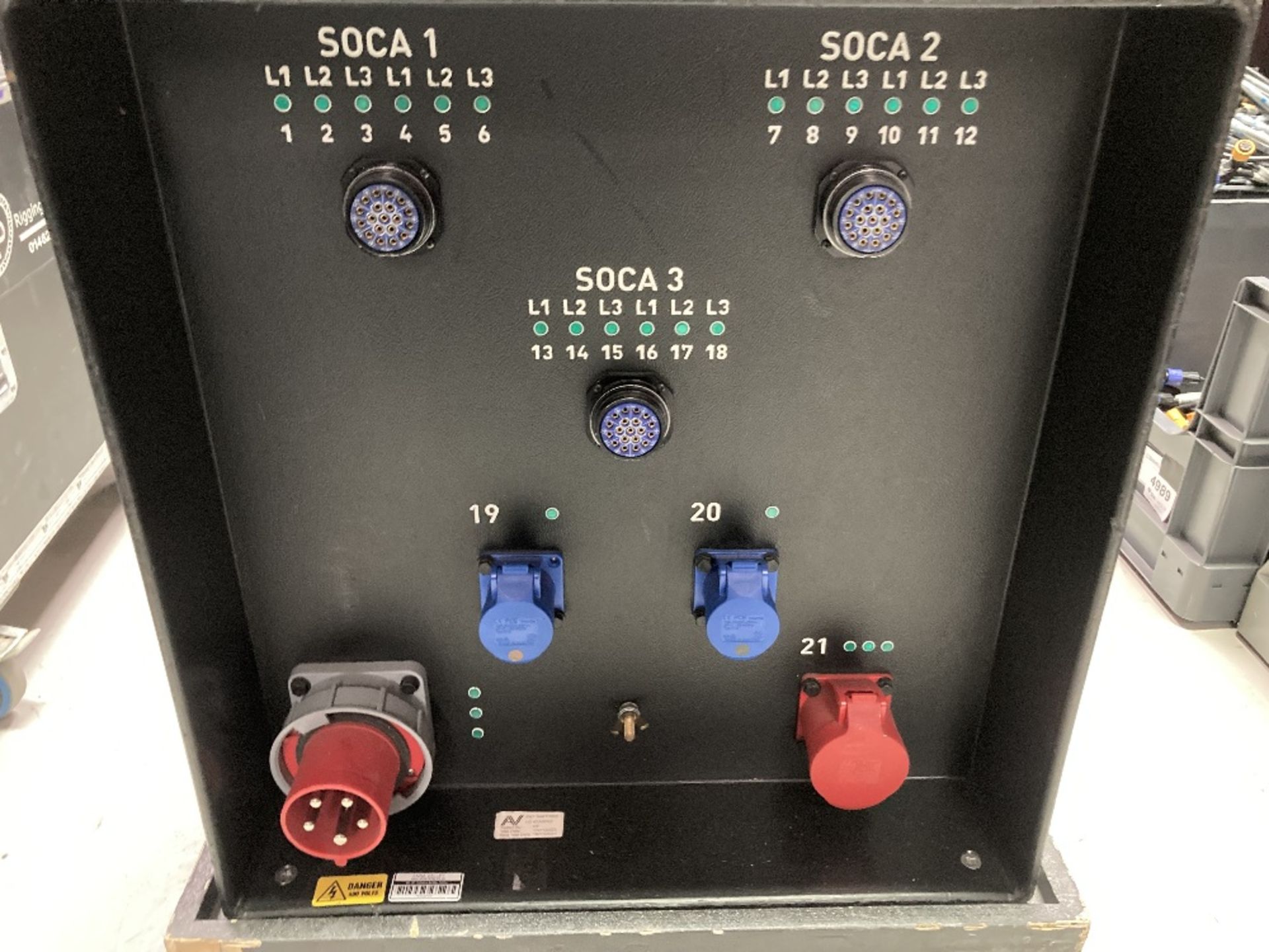 63amp Power Distribution Unit With (2) Mobile Mountable Trolley - Image 2 of 10