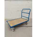 Flatbed Mobile Warehouse Trolley