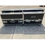 (4) Various Large Mobile Monitor Flight Cases