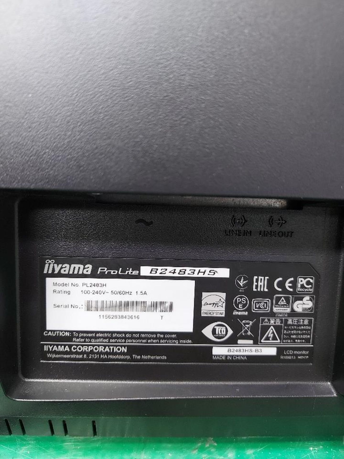 (2)Iiyama Prolite B2483HS 24'' Monitors - Image 4 of 5