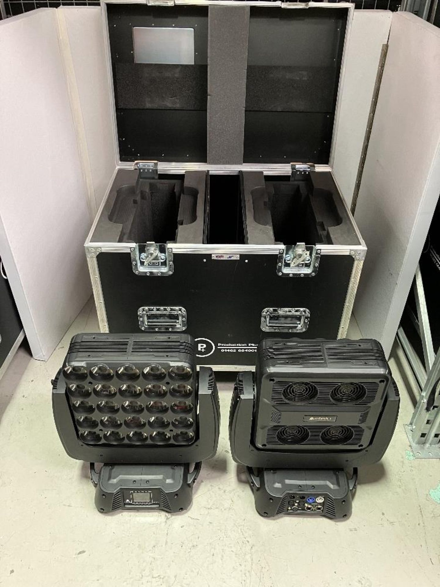 (2) Infinity IM-2515 LED Matrix Moving Lights with Heavy Duty Mobile Flight Case to Include - Image 2 of 6