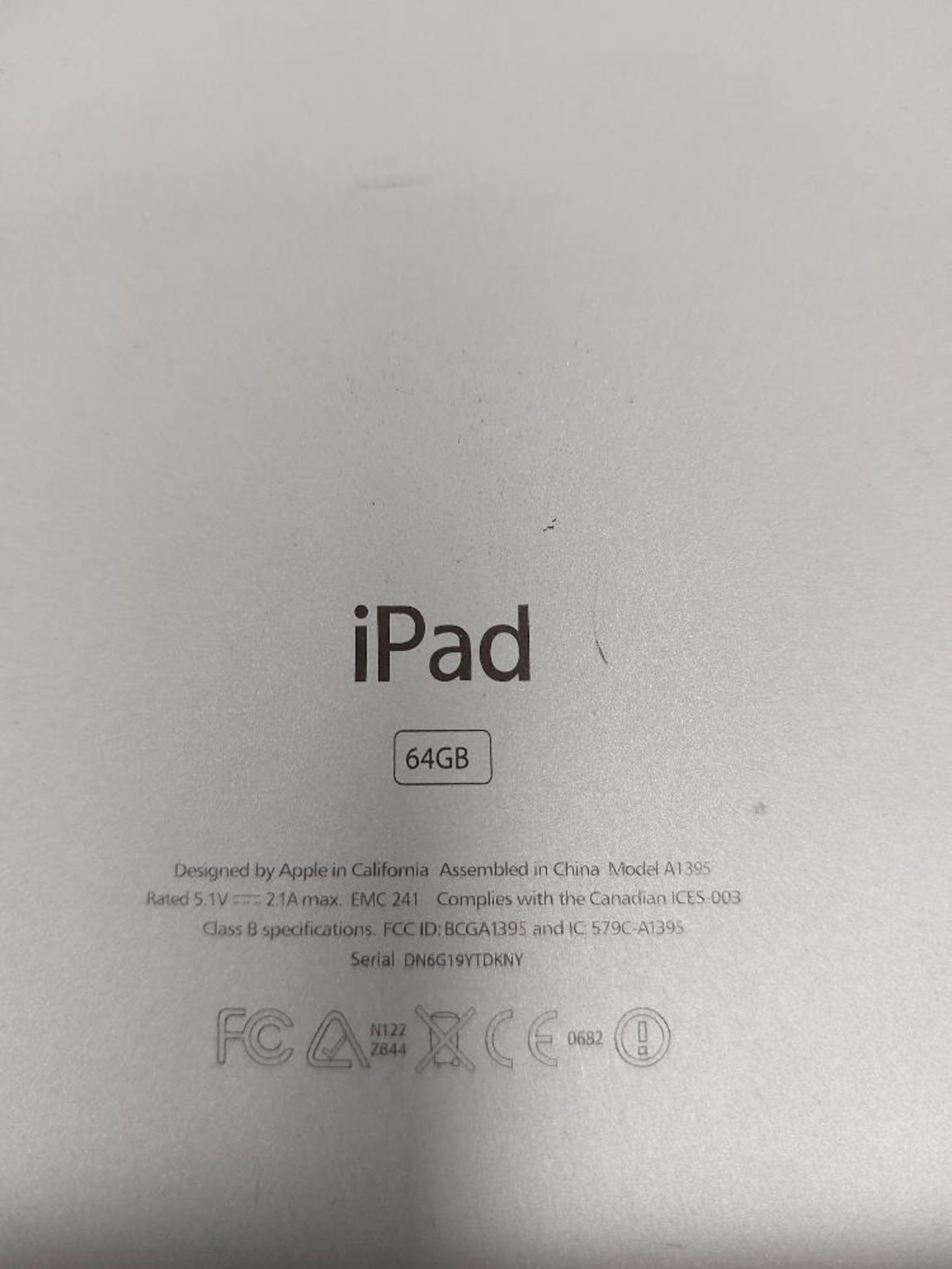 Apple iPad A1395 - Image 3 of 3