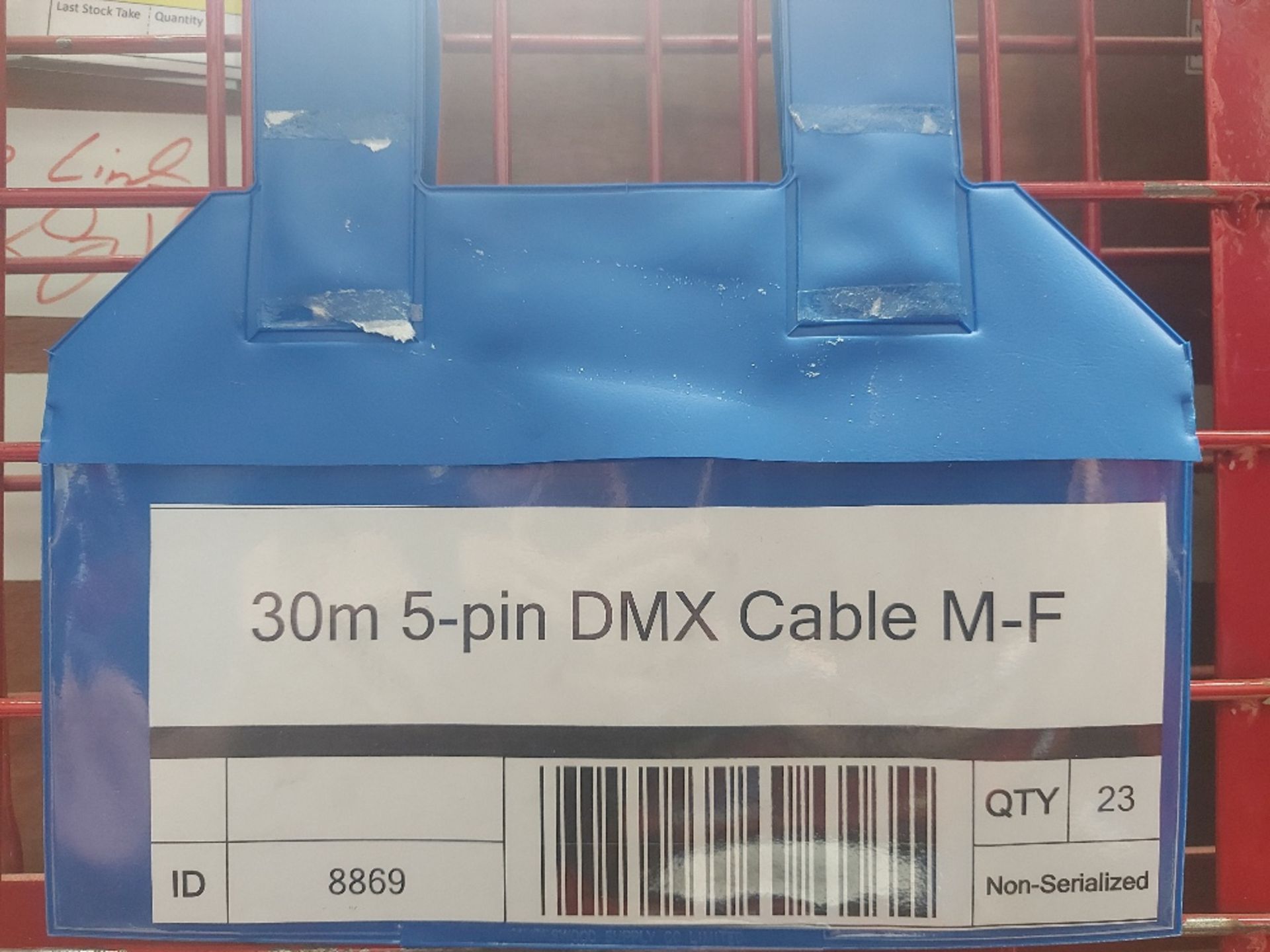 Large Quantity of 50m 5-Pin DMX Cable M-F & 30m 5-Pin DMX Cable M-F with Steel Fabricated Stillage - Image 6 of 6