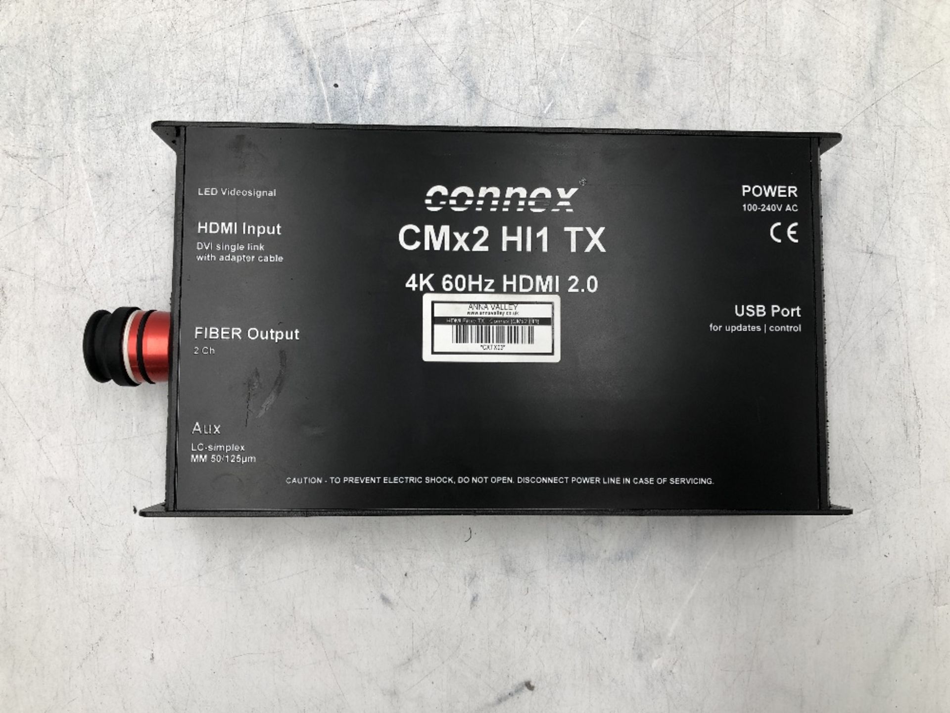 Connex CMx2 HI1 HDMI Fibre TX And Connex CMx2 HI1 HDMI Fibre RX With 13amp True 1 Powercon Cable - Image 4 of 11