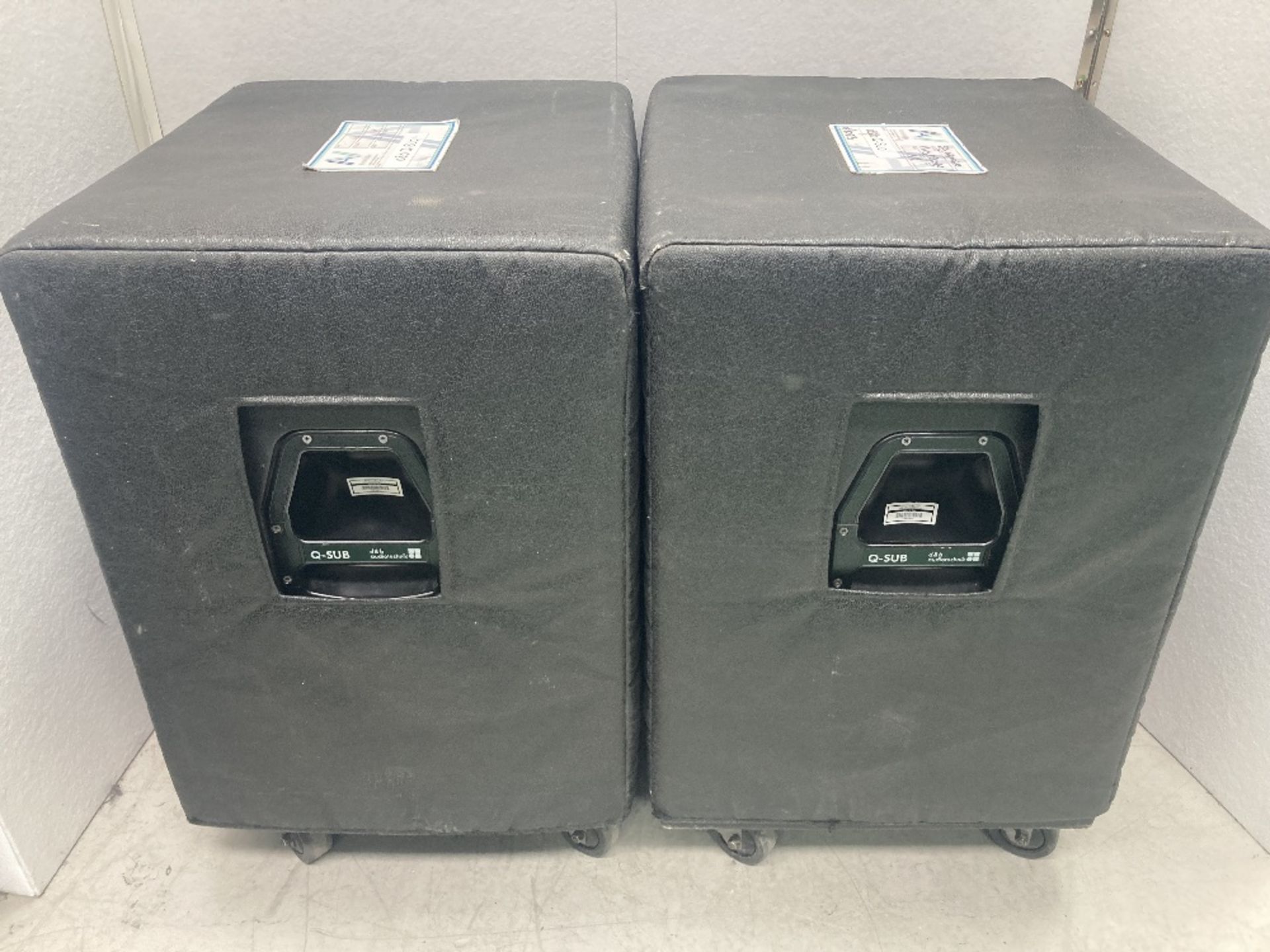 (2) d&b Q-Sub Mobile Subwoofers & Protective Covers - Image 4 of 4