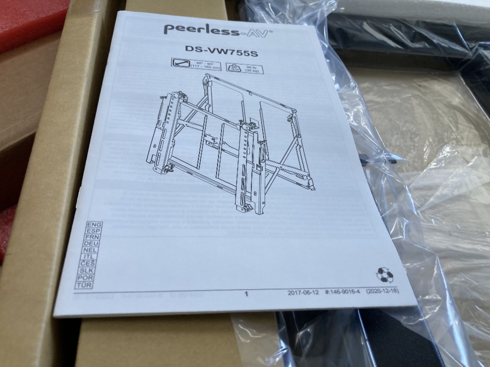 Quantity of New Peerless AV Wall Mounts To Include - Image 8 of 9
