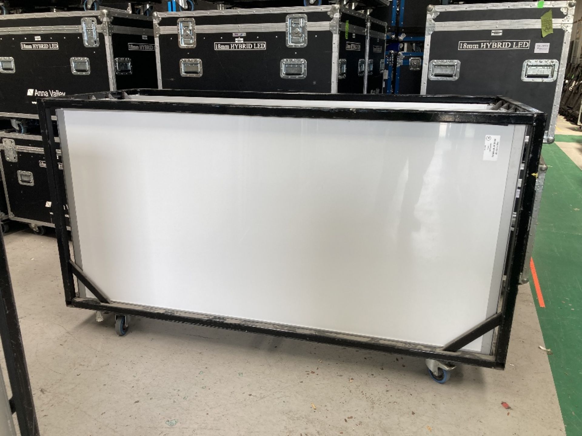 (35) 2m x 1m LED Light Boxes & Metal Trolleys - Image 3 of 10