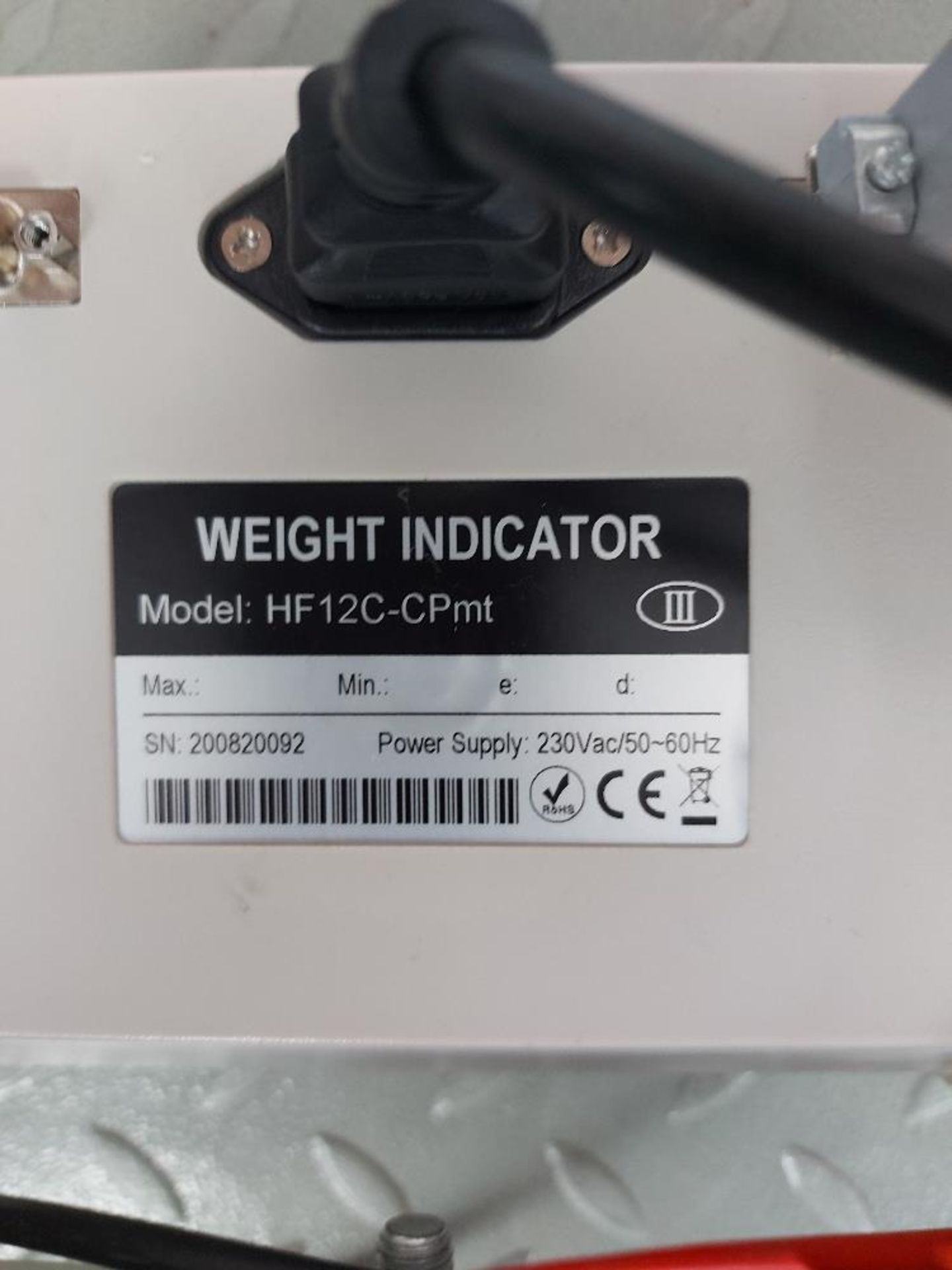 Weight Indicator 3000kg Weighing Scale - Image 2 of 2