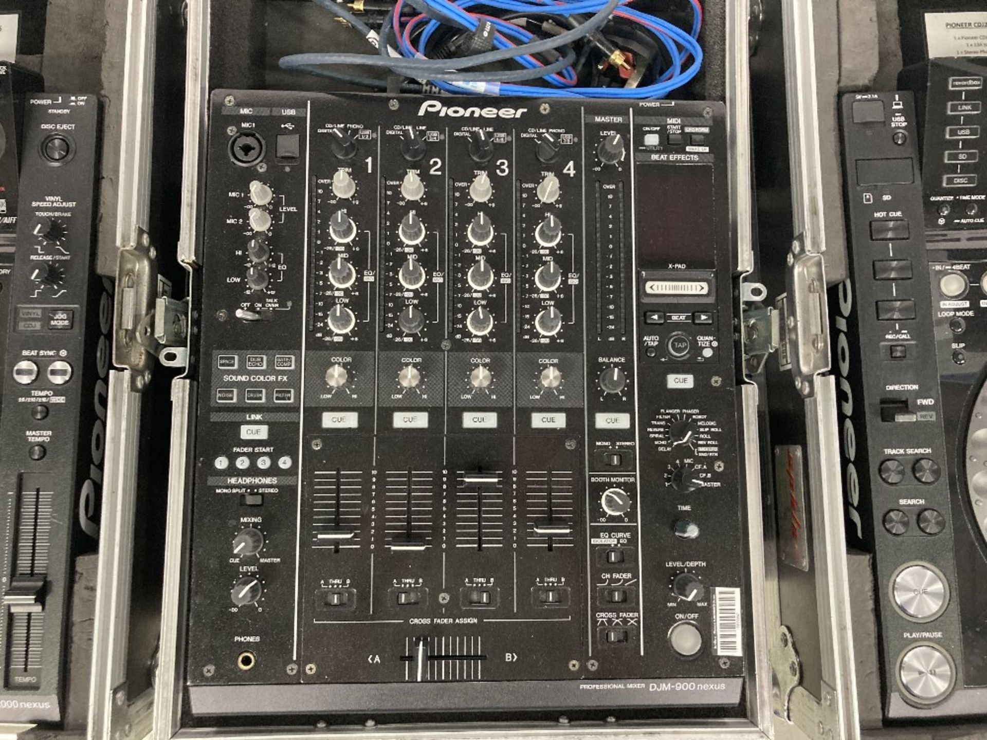(2) Pioneer CDJ-2000NXS Nexus DJ Decks, Pioneer DJM-900NXS Nexus DJ Mixer & Heavy Duty Flight Cases - Image 7 of 15