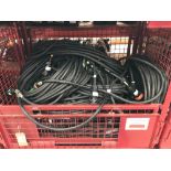 Large Quantity of 20m Socapex 2.5mm Cable M-F with Steel Fabricated Stillage