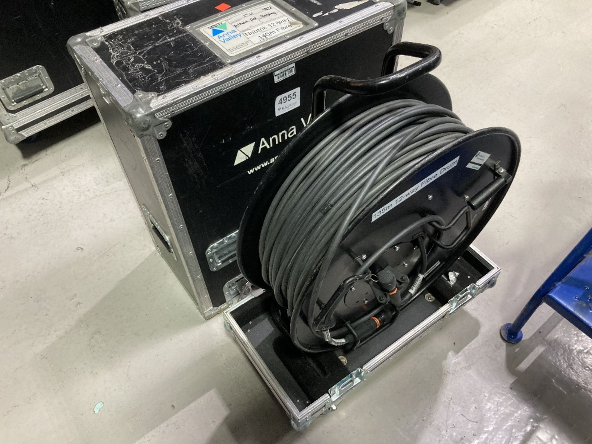 Neutrik 12-Way 140m Fibre Cable Reel With Heavy Duty Flight Case - Image 2 of 13