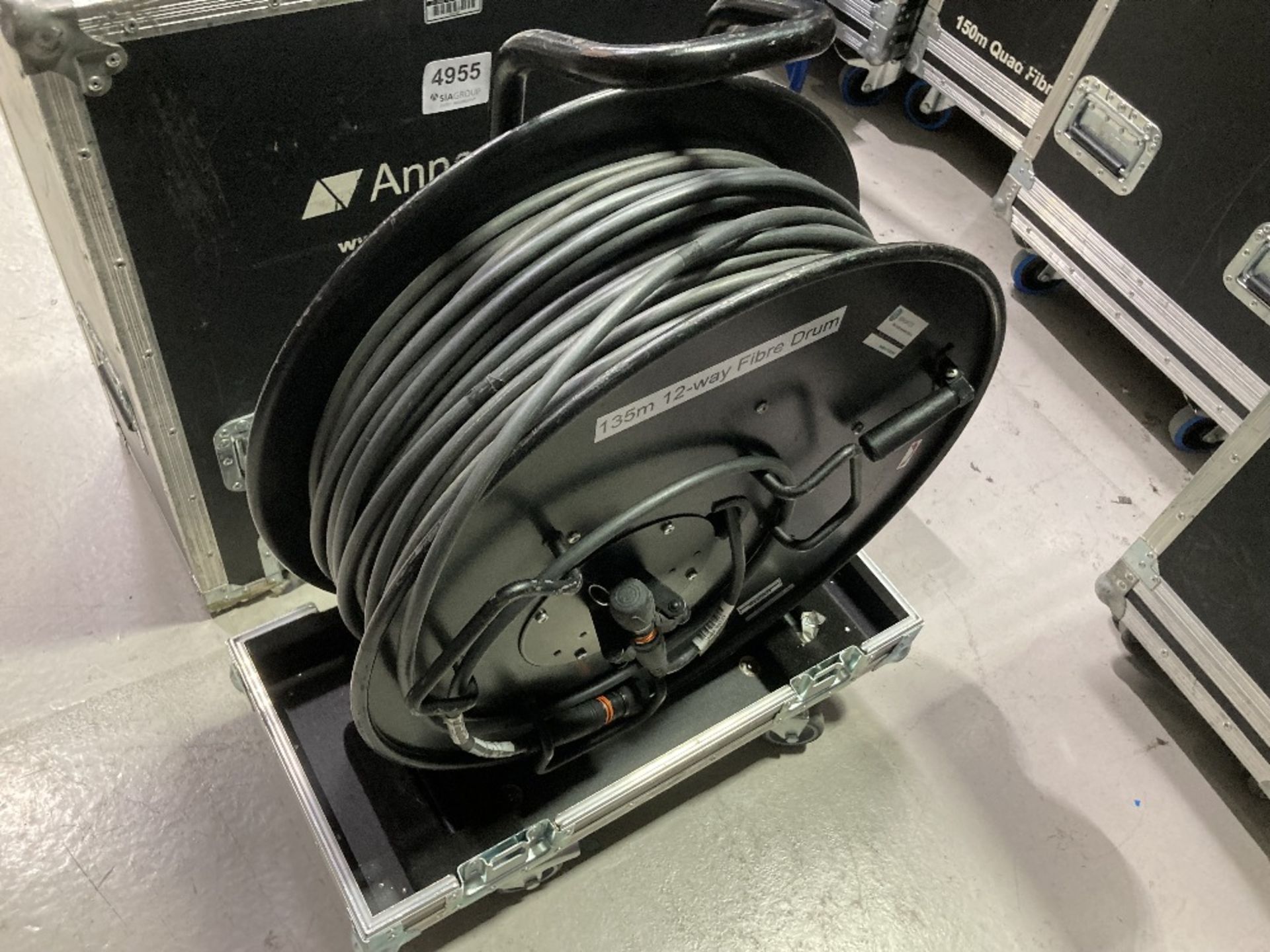 Neutrik 12-Way 140m Fibre Cable Reel With Heavy Duty Flight Case - Bild 4 aus 13